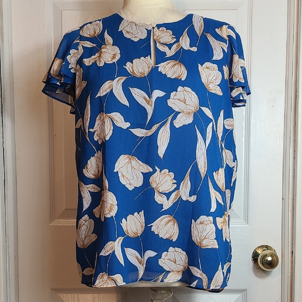 Ann Taylor Tulip Sleeve Blouse